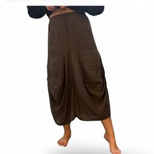 Color Me Cotton Asymmetric Harem Skirt - XS